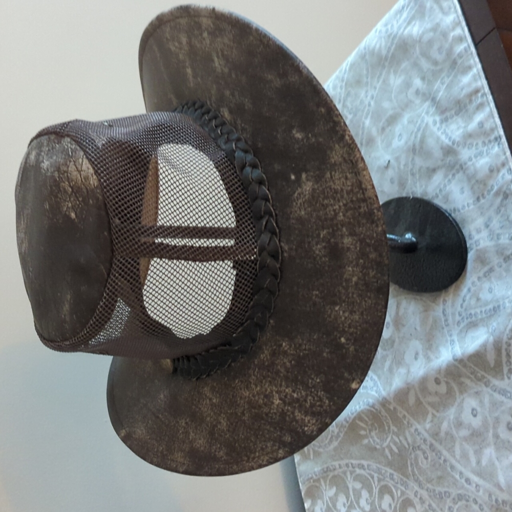 Leather Outback Hat - image 1
